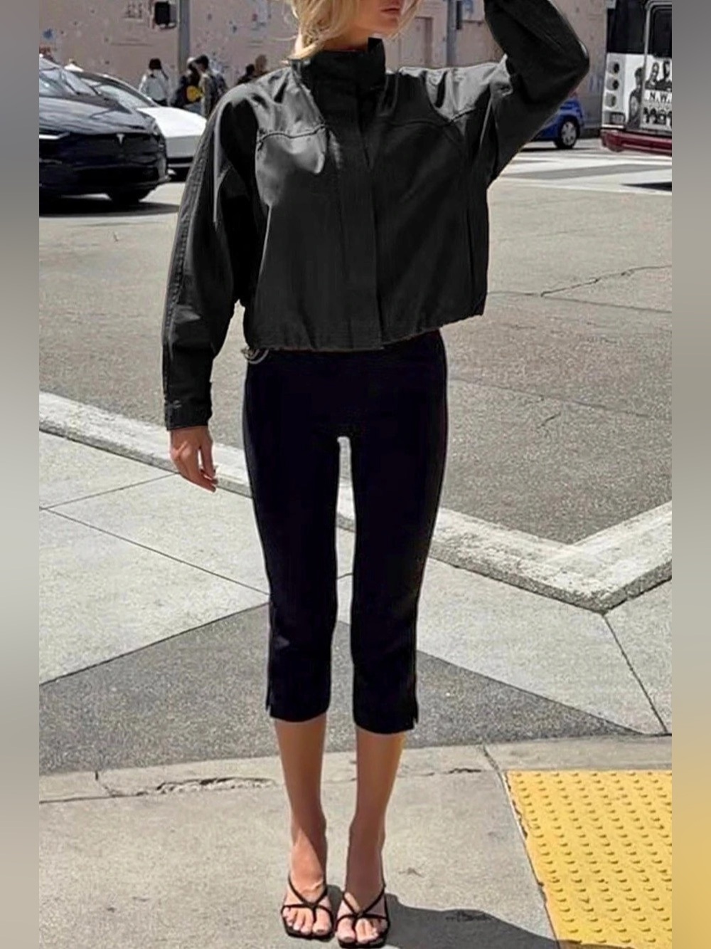 Women’s Cropped Utility Jacket - Picture 4 of 16